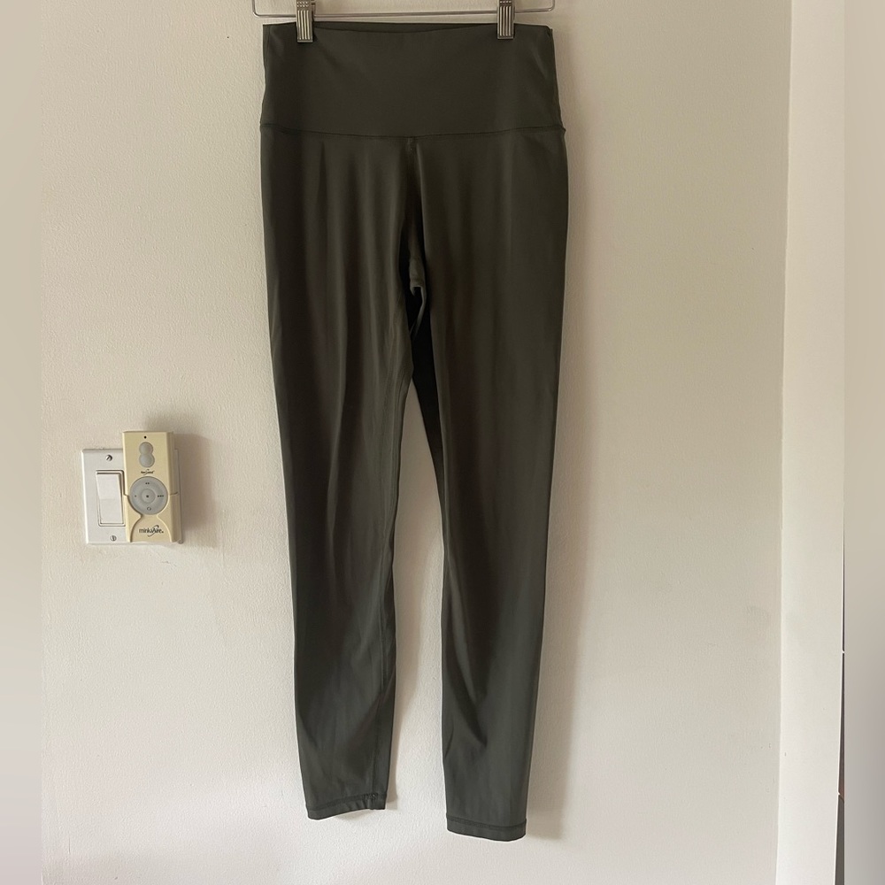 High-Rise Olive Green Leggings